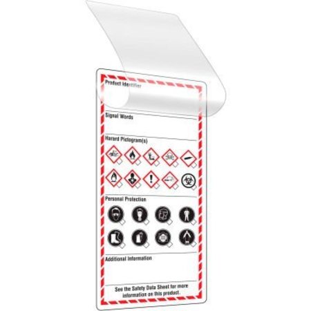 TOP TAPE AND LABEL INCOM® GHS1316 GHS Style Blank Self-Laminating Workplace Labels, , 3" x 6", 25/Pack GHS¬†1316.00